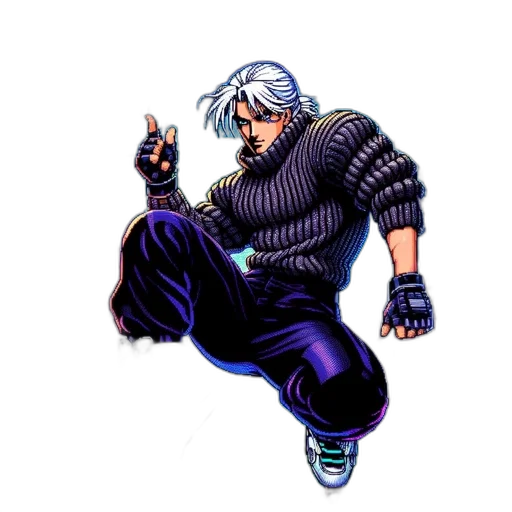 jacket, weapon, staff, creature transparent PNG cut-out