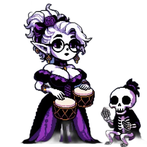 pixel art, concept art, fantasy art, cartoon transparent PNG cut-out