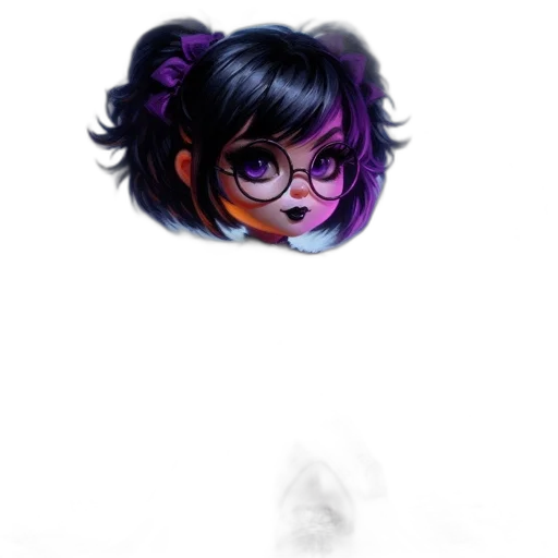 staff, face, hair, creature transparent PNG cut-out