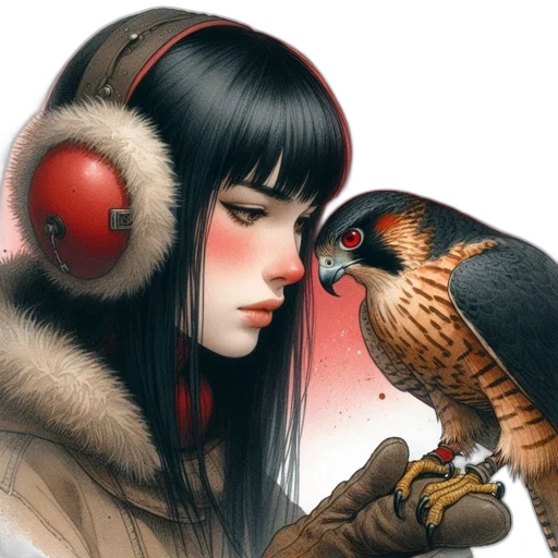 fantasy art, photorealistic, concept art, cyberpunk transparent PNG cut-out