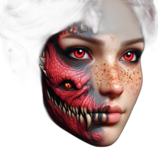 mask, face, creature, dragon transparent PNG cut-out