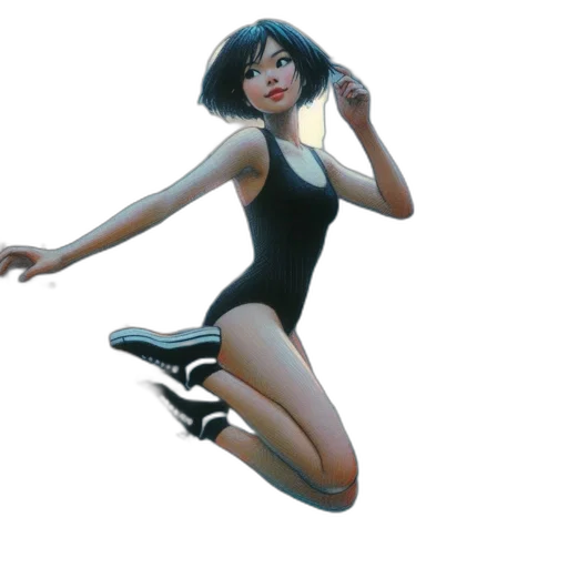 dress, concept art, 3d render, comic book art transparent PNG cut-out