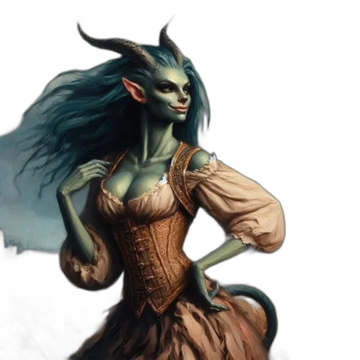 dragon, dress, creature, fantasy art transparent PNG cut-out