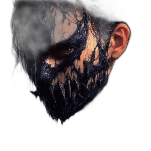 mask, face, creature, dragon transparent PNG cut-out