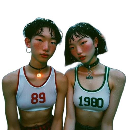 jewelry, mask, cyberpunk, vaporwave transparent PNG cut-out