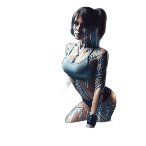 dress, robot, fantasy art, concept art transparent PNG cut-out