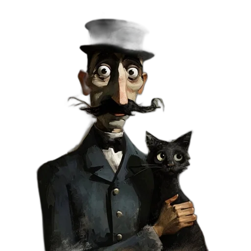 staff, hat, mask, concept art transparent PNG cut-out