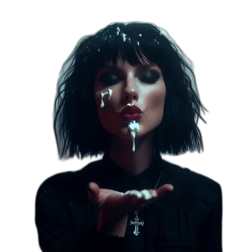 face, jewelry, jacket, umbrella transparent PNG cut-out