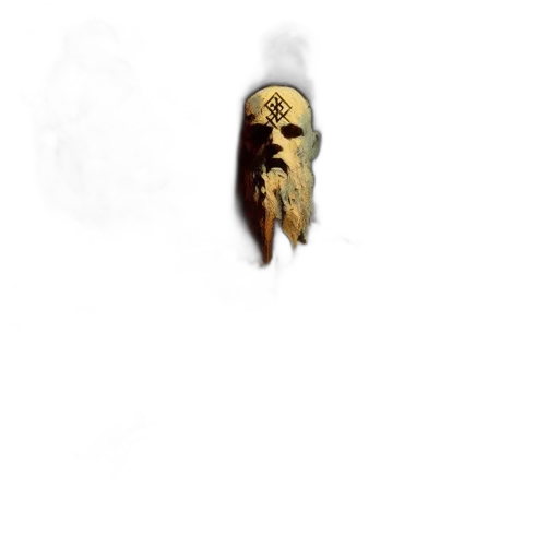 mask, face, staff, creature transparent PNG cut-out