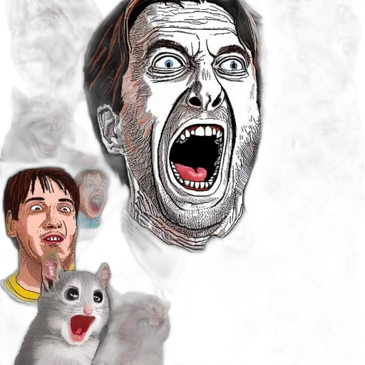 creature, face, animal, concept art transparent PNG cut-out