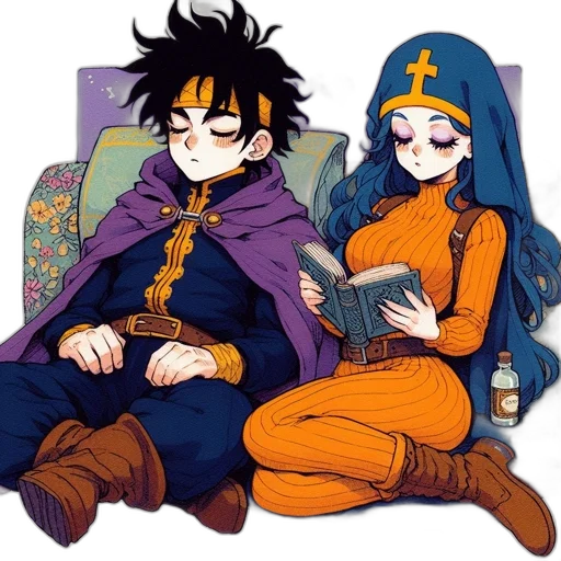 anime, comic book art, cartoon, pixel art transparent PNG cut-out