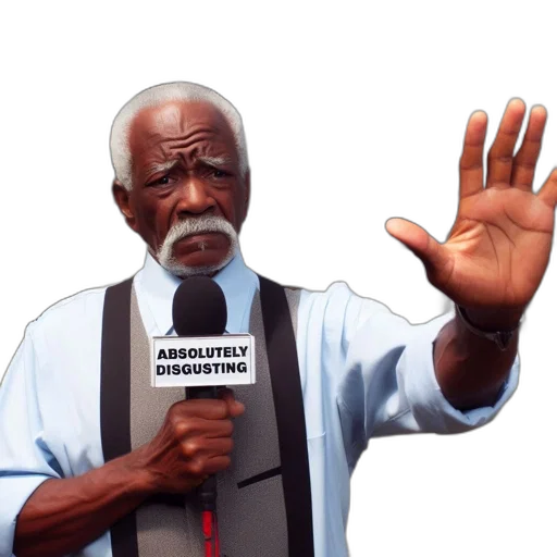 staff, elderly, man, stands transparent PNG cut-out
