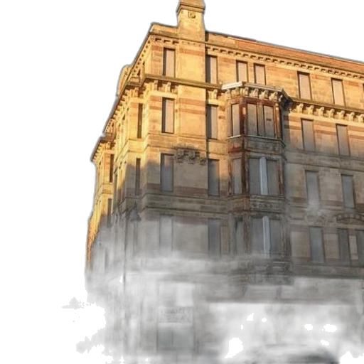 building, concept art, photorealistic, 3d render transparent PNG cut-out