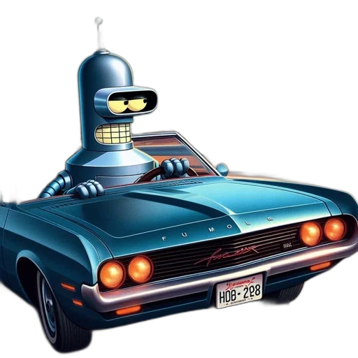 car, robot, concept art, 3d render transparent PNG cut-out