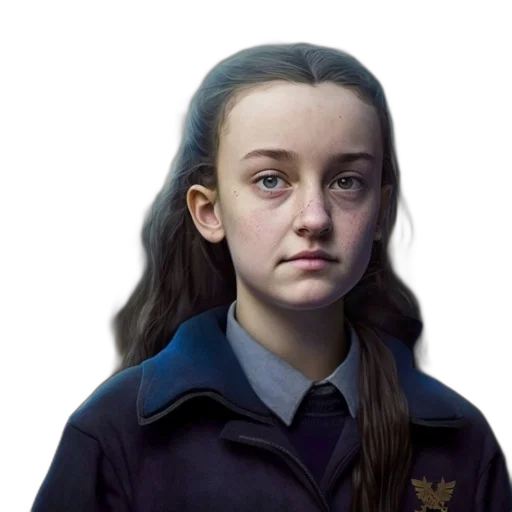 face, jacket, hair, crown transparent PNG cut-out