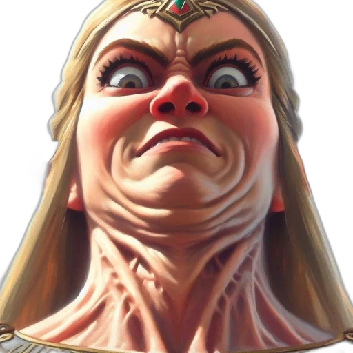 face, creature, mask, crown transparent PNG cut-out