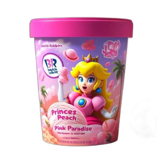 food, 3d render, vaporwave, concept art transparent PNG cut-out