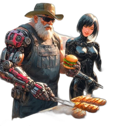 food, robot, weapon, concept art transparent PNG cut-out