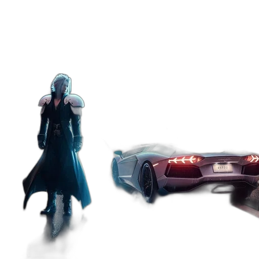 car, robot, weapon, sword transparent PNG cut-out