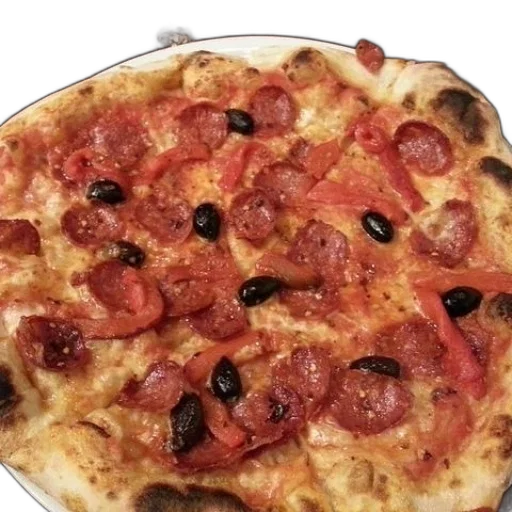 food, 3d render, photorealistic, pepperoni transparent PNG cut-out