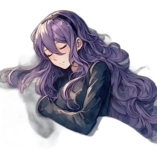 hair, mask, weapon, staff transparent PNG cut-out