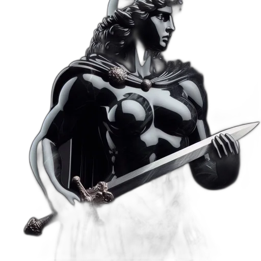 sword, weapon, crown, comic book art transparent PNG cut-out