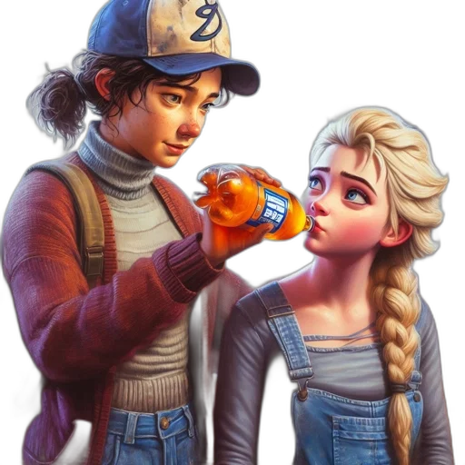 bottle, concept art, comic book art, fantasy art transparent PNG cut-out