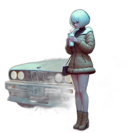 jacket, car, robot, weapon transparent PNG cut-out