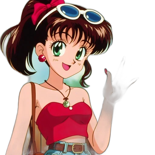dress, hat, anime, vaporwave transparent PNG cut-out