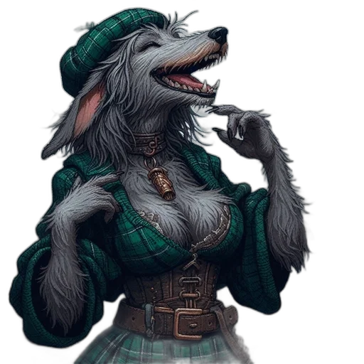 animal, jacket, fantasy art, concept art transparent PNG cut-out