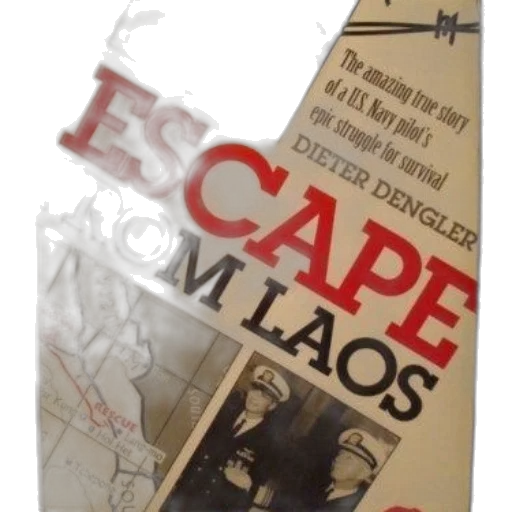 escape, laos, book, cover transparent PNG cut-out
