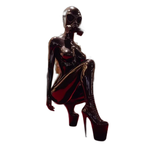 dress, shoes, jewelry, 3d render transparent PNG cut-out