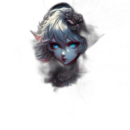 face, mask, dragon, staff transparent PNG cut-out