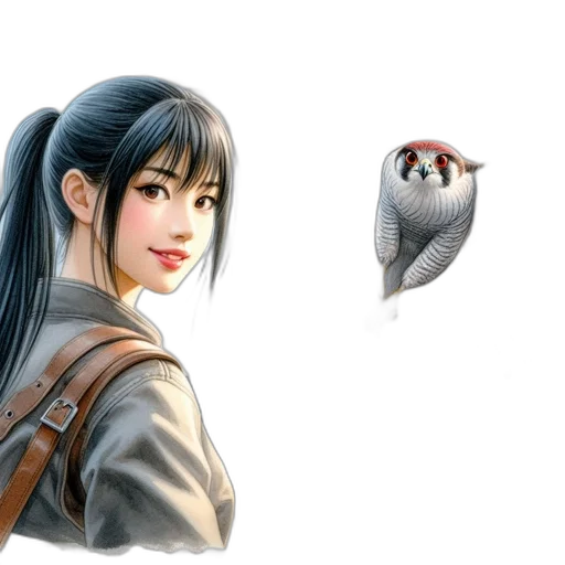 creature, dragon, staff, face transparent PNG cut-out