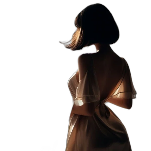 dress, hat, jewelry, hair transparent PNG cut-out