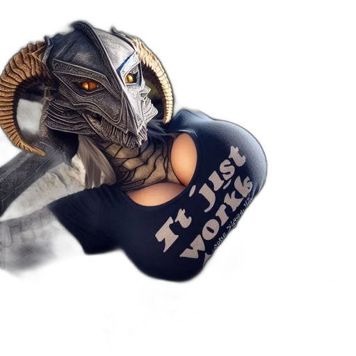 dragon, mask, robot, creature transparent PNG cut-out