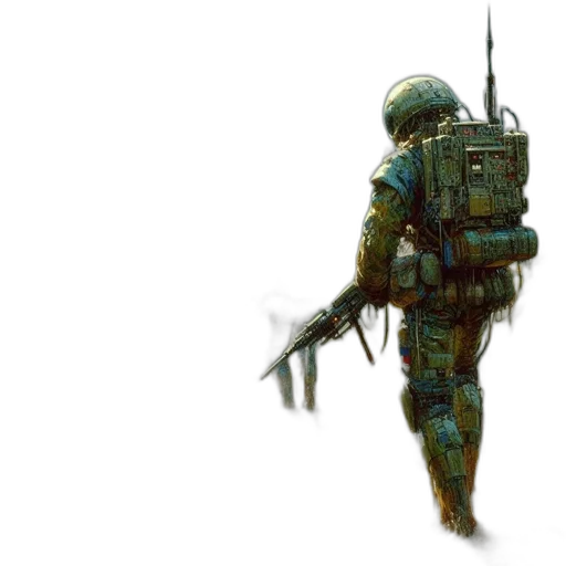 weapon, robot, sword, staff transparent PNG cut-out