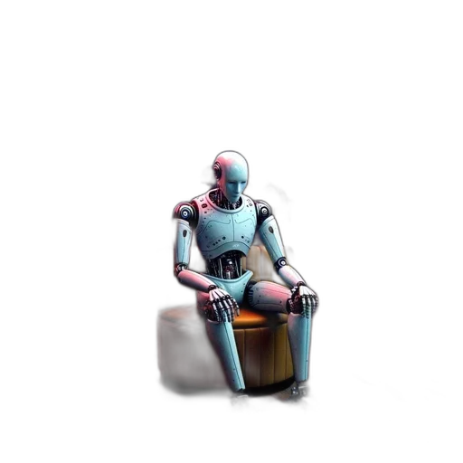 robot, furniture, staff, creature transparent PNG cut-out