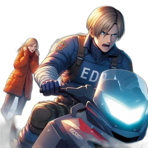 jacket, concept art, comic book art, anime transparent PNG cut-out