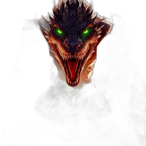 dragon, mask, creature, face transparent PNG cut-out