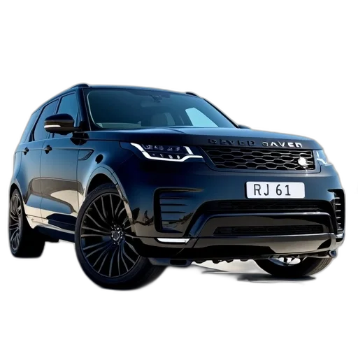 car, 3d render, photorealistic, black transparent PNG cut-out