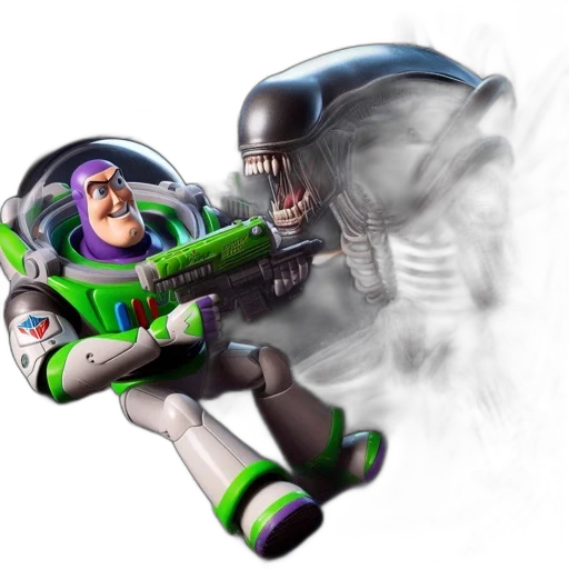 robot, weapon, creature, staff transparent PNG cut-out