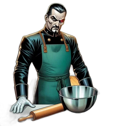 food, staff, comic book art, concept art transparent PNG cut-out