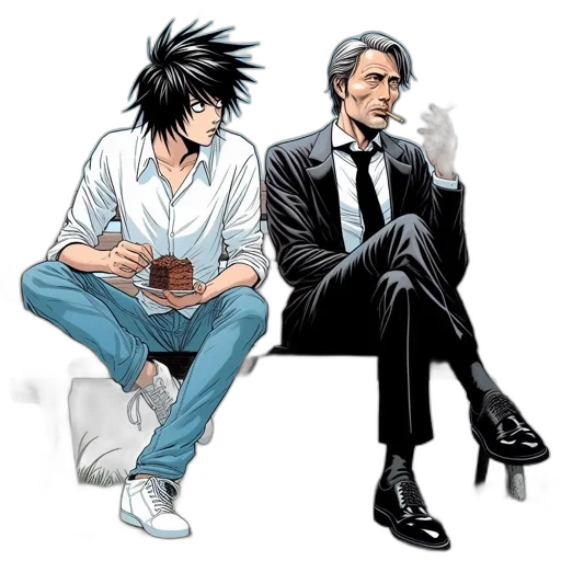 comic book art, concept art, cartoon, anime transparent PNG cut-out