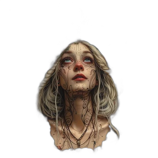 face, mask, creature, jewelry transparent PNG cut-out