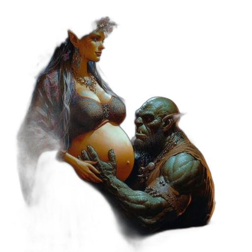 creature, concept art, fantasy art, photorealistic transparent PNG cut-out