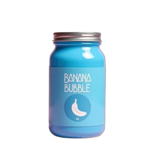 bottle, food, vaporwave, 3d render transparent PNG cut-out