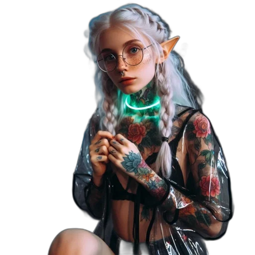 dress, jewelry, dragon, jacket transparent PNG cut-out