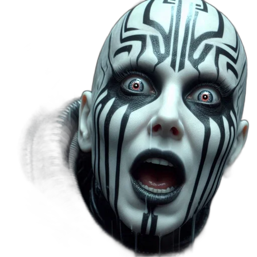 mask, face, creature, robot transparent PNG cut-out