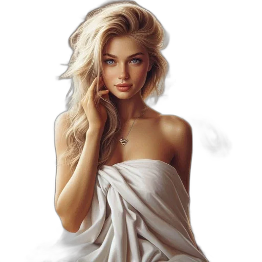 dress, jewelry, face, crown transparent PNG cut-out